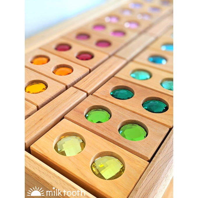 Bauspiel | Colour Street | 45 Blocks with Tray