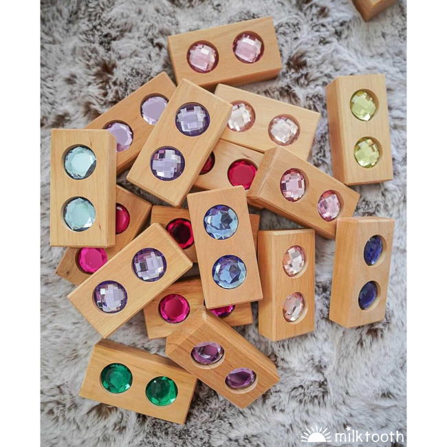 Bauspiel | Colour Street | 45 Blocks with Tray