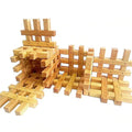 Bauspiel | Grids Natural | 12 Blocks with Tray