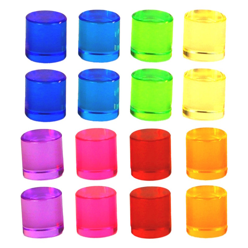 Bauspiel | Lucent Cylinders 16 Pieces