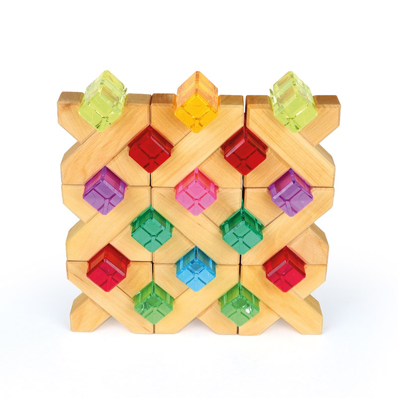 Bauspiel | Luminous Blocks 24 Pieces in Tray