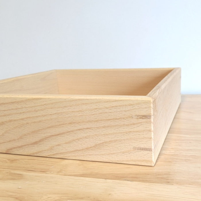 Bauspiel | Grids Natural | 12 Blocks with Tray