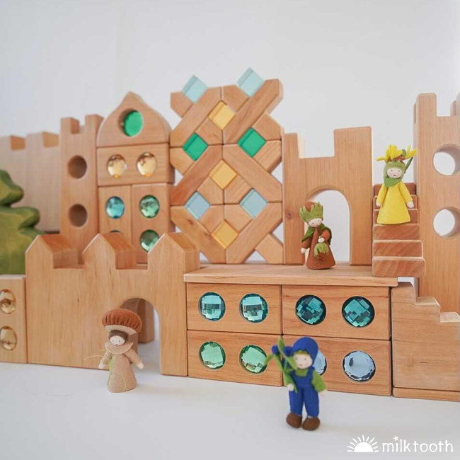 Bauspiel | Castle Building Block Extension Set 6 Pieces