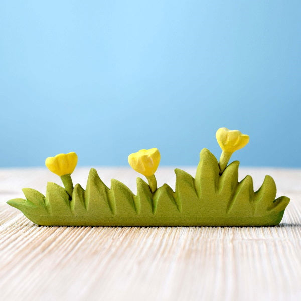 Bumbu Toys | Large Grass with Yellow Flowers