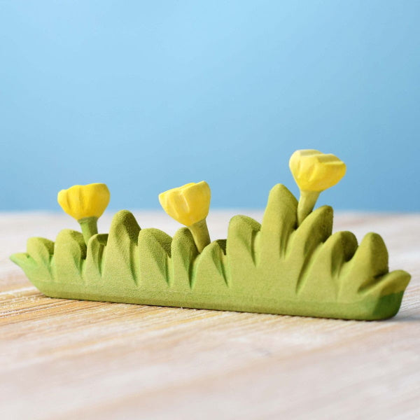 Bumbu Toys | Large Grass with Yellow Flowers
