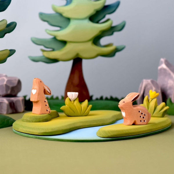 Bumbu Toys | Small Grass with White Flower
