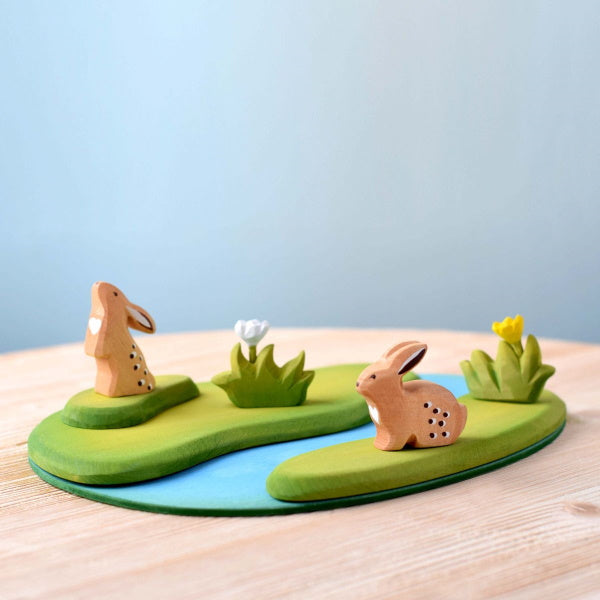 Bumbu Toys | Small Grass with White Flower
