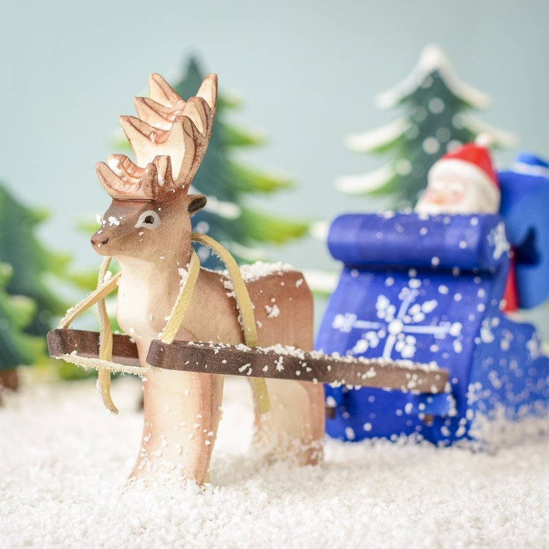 Bumbu Toys | Santa Claus Sleigh & Reindeer