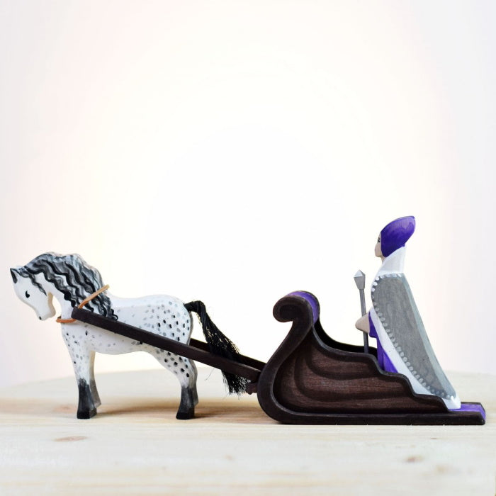 Bumbu Toys | Snow Queen, Sleigh, & White Horse