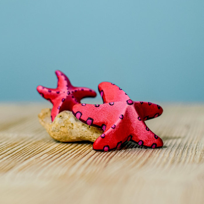 Bumbu Toys | Red Starfish Set of 2