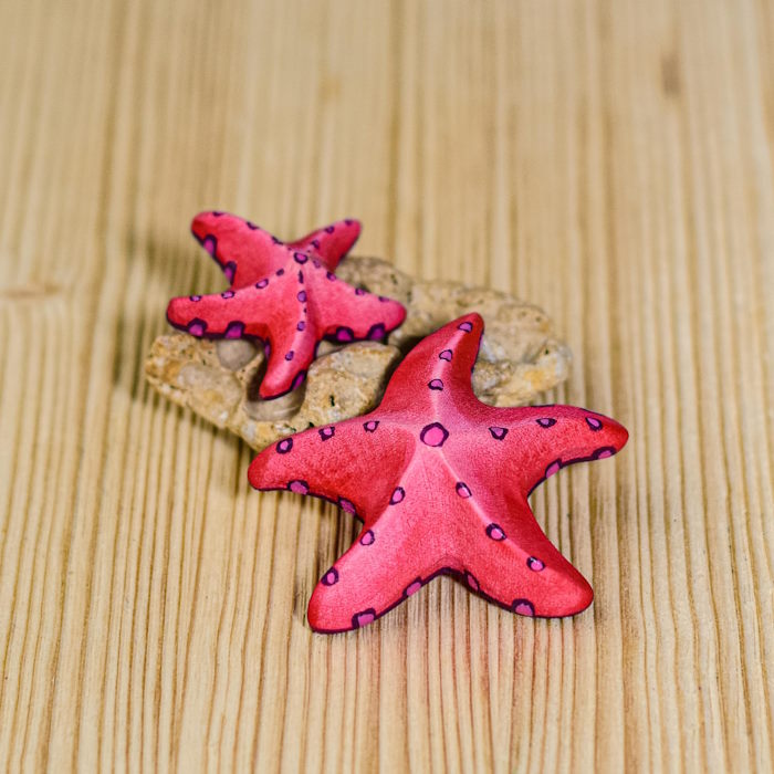 Bumbu Toys | Red Starfish Set of 2