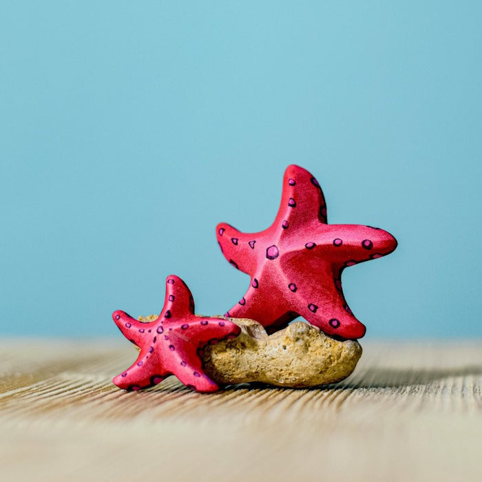 Bumbu Toys | Red Starfish Set of 2