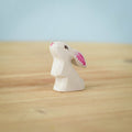 Bumbu Toys | White Baby Rabbit Curious