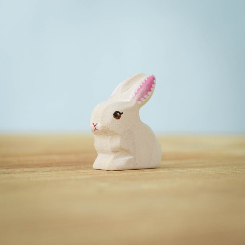 Bumbu Toys | White Baby Rabbit Sitting