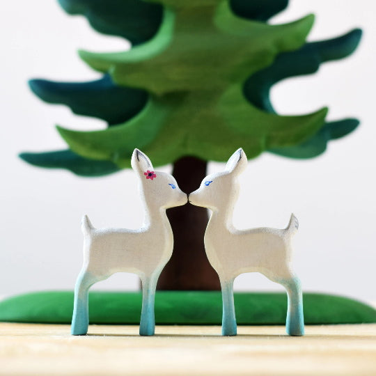 Bumbu Toys | Fawn Standing in White & Blue